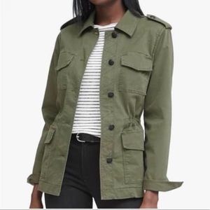 BANANA REPUBLIC green, drawstring waist, utility jacket